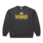 Los Angeles Lakers Crew Neck Fleece Vintage Logo by Mitchell & Ness