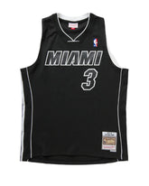 Black basketball jersey with 'Miami' and number '3' on a white background