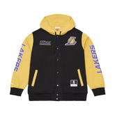 Los Angeles Lakers NBA Triple Check Courtside Fleece Button Front