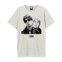 Oasis T-Shirt Cotton Slim Fit White by Amplified