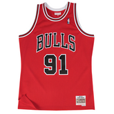 Chicago Bulls 1997-98 Dennis Rodman Red Hardwood Classics Swingman Jersey