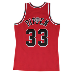 Chicago Bulls #33 Scottie Pippen 1997-98 NBA Hardwood Classics Swingman Jersey Red Mitchell & Ness