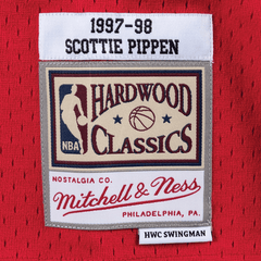 Chicago Bulls #33 Scottie Pippen 1997-98 NBA Hardwood Classics Swingman Jersey Red Mitchell & Ness