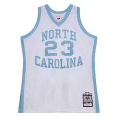 North Carolina #23 Michael Jordan 1983-84 NCAA Authentic Jersey White Mitchell & Ness