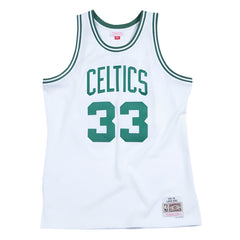 Boston Celtics #33 Larry Bird 1985-86 NBA Hardwood Classic Swingman Jersey White Mitchell & Ness
