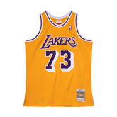 Los Angeles Lakers 1998-99 Dennis Rodman Yellow Swingman NBA Jersey