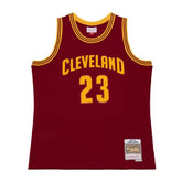 Cleveland Cavaliers #23 Lebron James 2015 NBA Hardwood Classics Swingman Jersey Cardinal Mitchell & Ness