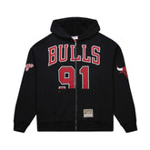 Chicago Bulls NBA Zipper Hoodie Dennis Rodman Maxed Out