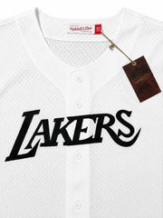Los Angeles Lakers Front Button Shirt NBA by Mitchell & Ness