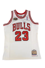 Chicago Bulls #23 Michael Jordan 1997-98 Finals Edition NBA Hardwood Classic Swingman Jersey White Mitchell & Ness