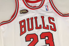 Chicago Bulls #23 Michael Jordan 1997-98 Finals Edition NBA Hardwood Classic Swingman Jersey White Mitchell & Ness