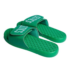 Green slides with 'Cults' branding on a light gray background