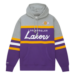 Men's Purple Los Angeles Lakers Head Coach Pullover Hoodie