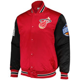 NBA Primetime Heavyweight Satin Jacket Miami Heat