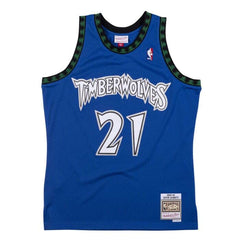Minnesota Timberwolves #21 Kevin Garnett 2003-04 NBA Hardwood Classics Swingman Jersey Royal Mitchell & Ness