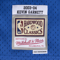 Minnesota Timberwolves #21 Kevin Garnett 2003-04 NBA Hardwood Classics Swingman Jersey Royal Mitchell & Ness