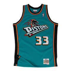 Detroit Pistons #33 1998-99 Grant Hill Hardwood Swingman NBA Jersey Mitchell & Ness