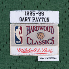 Seattle Supersonics #20 Gary Payton 1995-96 NBA Hardwood Classics Swingman Jersey Green Mitchell & Ness