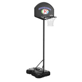 Spalding Youth/Kids Portable Basketball Hoop με ρυθμιζόμενο ύψος 1.4-2μ. & ταμπλό 82 εκ.