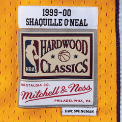 Los Angeles Lakers #34 Shaquille O'Neal 1999-00 NBA Hardwood Classics Swingman Jersey Gold Mitchell & Ness