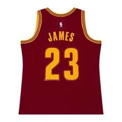 Cleveland Cavaliers #23 Lebron James 2015 NBA Hardwood Classics Swingman Jersey Cardinal Mitchell & Ness