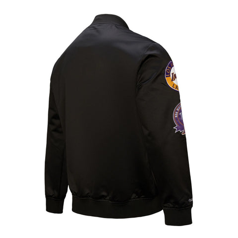 Los Angeles Lakers NBA Heavyweight Blackout Satin Jacket