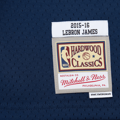 Cleveland Cavaliers #23 Lebron James 2015-16 NBA Hardwood Swingman Jersey Blue Mitchell & Ness