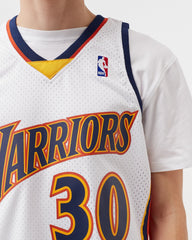 Golden State Warriors #30 Stephen Curry 2009-10 NBA Hardwood Classic Swingman White Mitchell & Ness