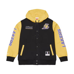Los Angeles Lakers NBA Triple Check Courtside Fleece Button Front