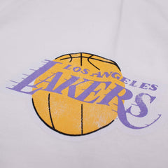Los Angeles Lakers NBA Oversized T-shirt White Mitchell & Ness