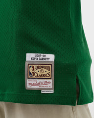 Boston Celtics #5 Kevin Garnett 2007-08 NBA Hardwood Classic Swingman Kelly Green Mitchell & Ness