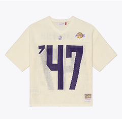 Los Angeles Lakers NBA Retro Roots Sweater Jersey by Mitchell & Ness