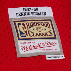Chicago Bulls #91 Dennis Rodman 1997-98 NBA Hardwood Classics Swingman Jersey Red Mitchell & Ness