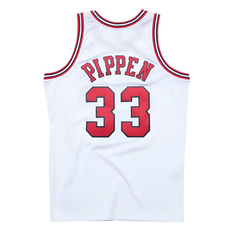 Chicago Bulls 1997-98 Scottie Pippen White Swingman NBA Jersey
