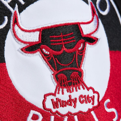 Chicago Bulls NBA Heavyweight Blackout Satin Jacket