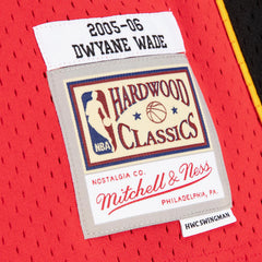 Miami Heat #3 Dwayne Wade 2005-06 NBA Hardwood Classic Swingman Jersey Red Mitchell & Ness