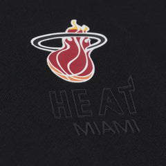Mitchell & Ness NBA Miami Heat Black Core Essentials Fleece Hoodie