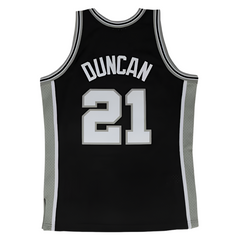 San Antonio Spurs #21 Tim Duncan 1998-99  NBA Hardwood Classics Swingman Jersey Black Mitchell & Ness