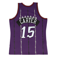 Toronto Raptors  #15 Vince Carter 1998-99 NBA Hardwood Classics Swingman Jersey Purple Mitchell & Ness