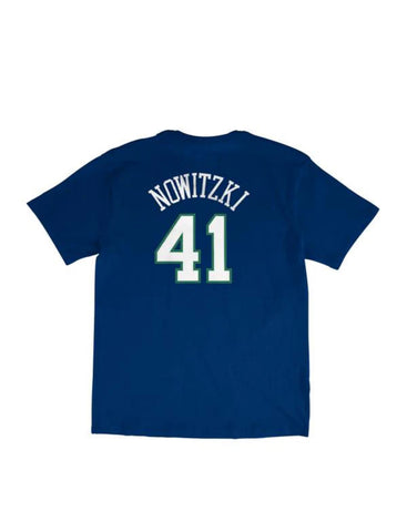 Dallas Mavericks Dirk Nowitzki Blue T-Shirt