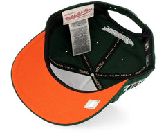 Mitchell & Ness Boston Celtics Slam Pro Pinch Green/Orange Adjustable Hat