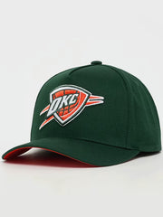 Mitchell & Ness Oklahoma City Thunder Slam Pro Pinch Green/Orange Adjustable Hat