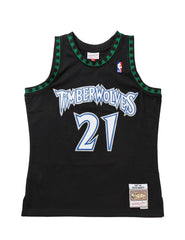 Minnesota Timberwolves #21 Kevin Garnett 1997-98 NBA Hardwood Classic Swingman Jersey Black Mitchell & Ness