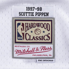 Chicago Bulls #33 Scottie Pippen 1997-98 NBA Hardwood Classic Swingman Jersey White Mitchell & Ness