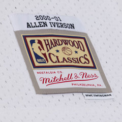 Philadelphia 76ers #3 Allen Iverson  2000-01 NBA Hardwood Classic Swingman Jersey White Mitchell & Ness