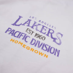 Los Angeles Lakers NBA Oversized T-shirt White Mitchell & Ness
