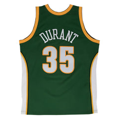 Seattle Supersonics #35 Kevin Durant 2007-08 NBA Hardwood Classic Swingman Jersey Green Mitchell & Ness