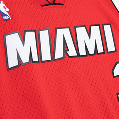 Miami Heat #3 Dwayne Wade 2005-06 NBA Hardwood Classic Swingman Jersey Red Mitchell & Ness