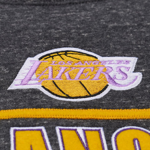 Los Angeles Lakers Crew Neck Fleece Vintage Logo by Mitchell & Ness
