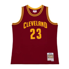 Cleveland Cavaliers #23 Lebron James 2015 NBA Hardwood Classics Swingman Jersey Cardinal Mitchell & Ness
